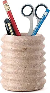 Beige Textured Creative Pen Holder: A New Highlight for Desk Organization