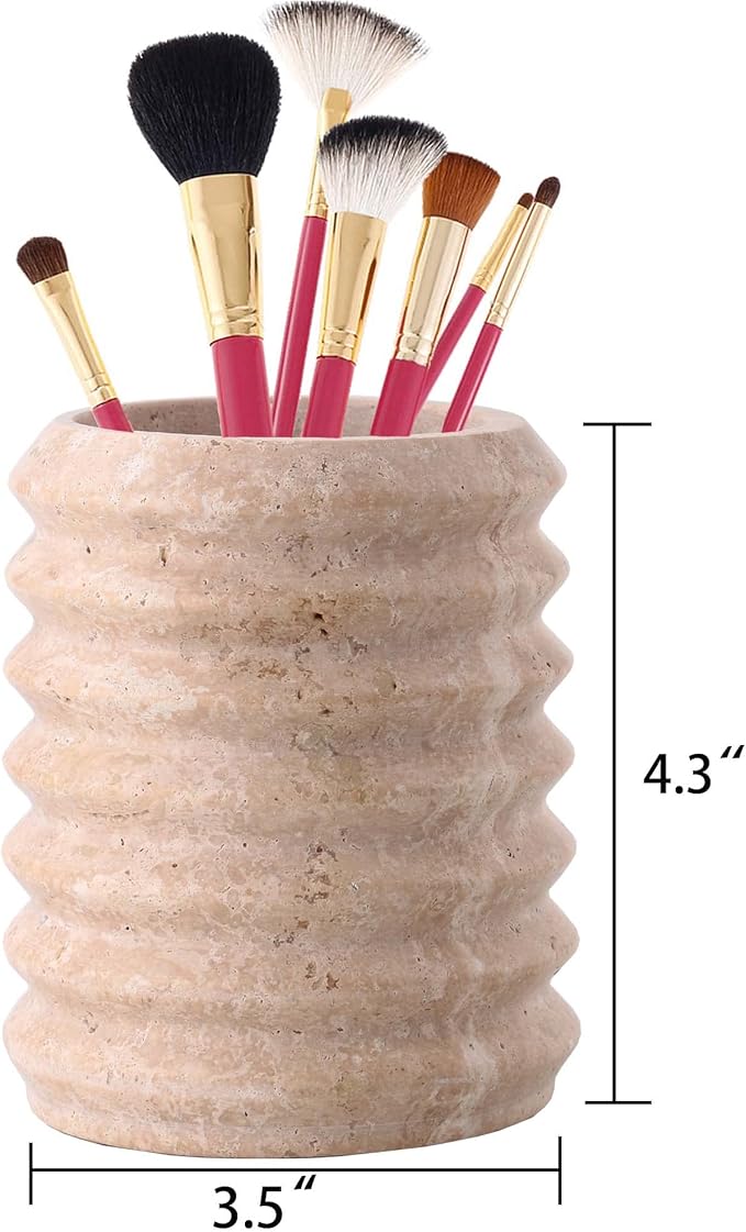 Beige Textured Creative Pen Holder: A New Highlight for Desk Organization