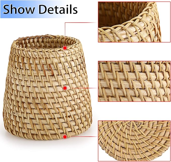 Straw - woven Texture Simple Pen Holder: A Great Natural - style Desk Organizer